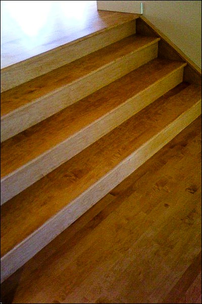 Creative Hardwood Flooring Stairs